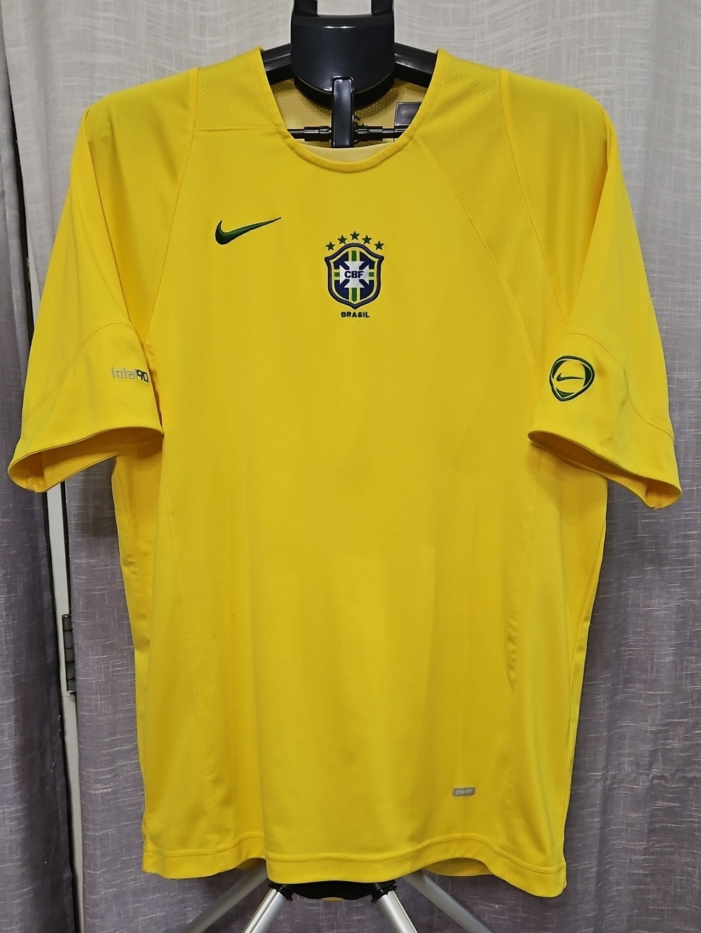 Vintage Nike Total 90 Brazil CBF Soccer Training Jersey Shirt